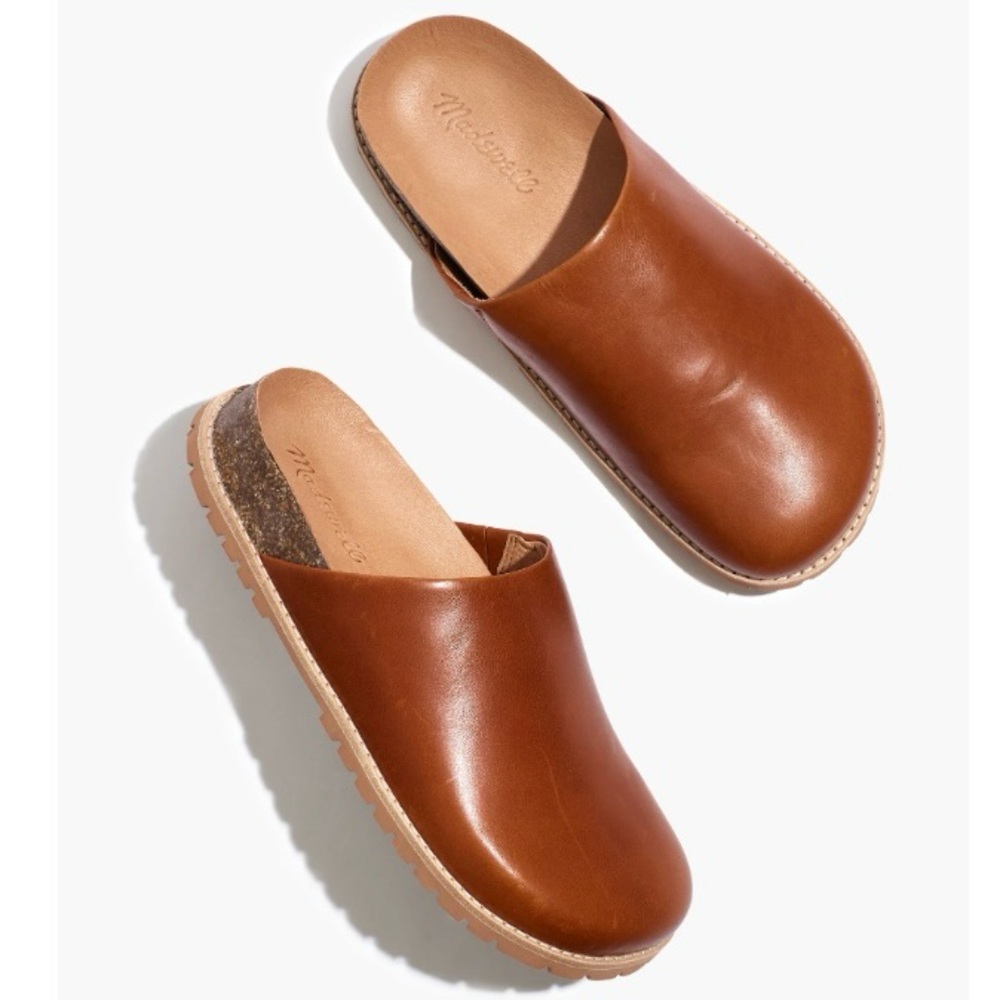 Madewell Brown Leather Mules
